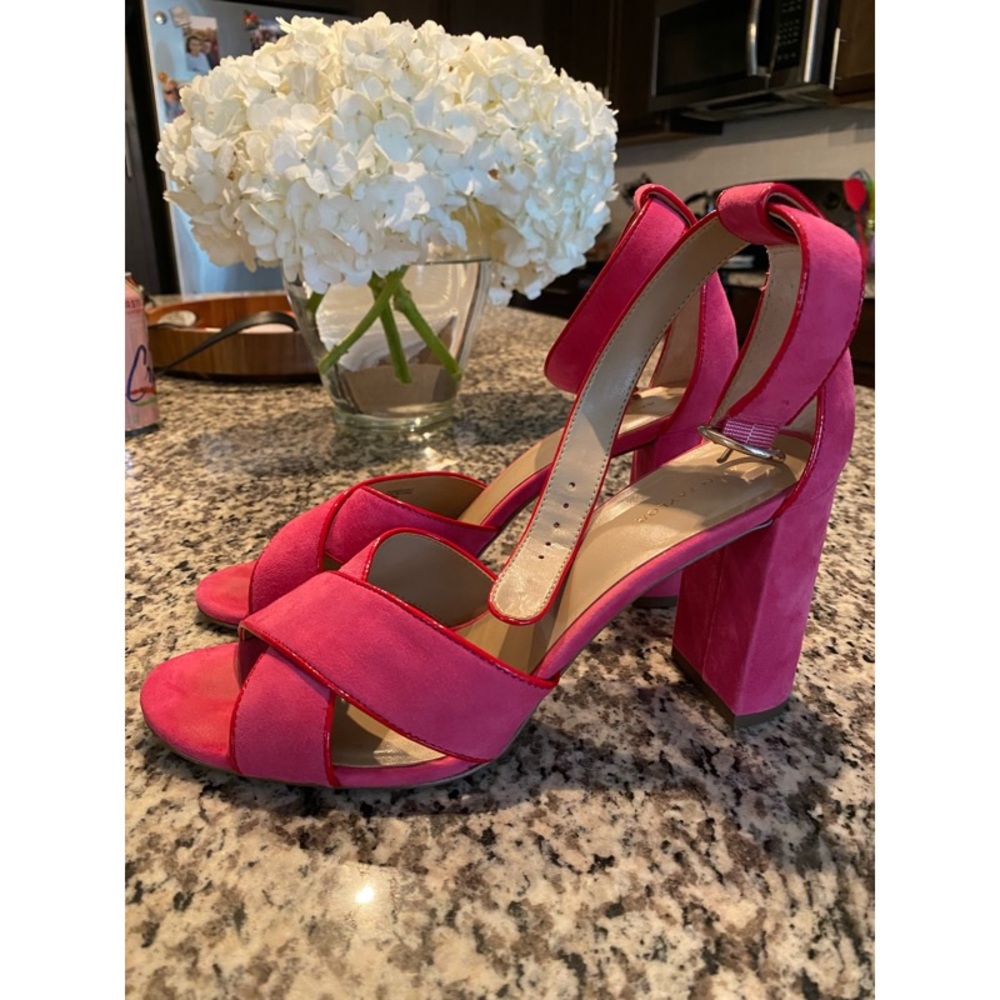 Pink Open Toe Heels Ann Taylor
